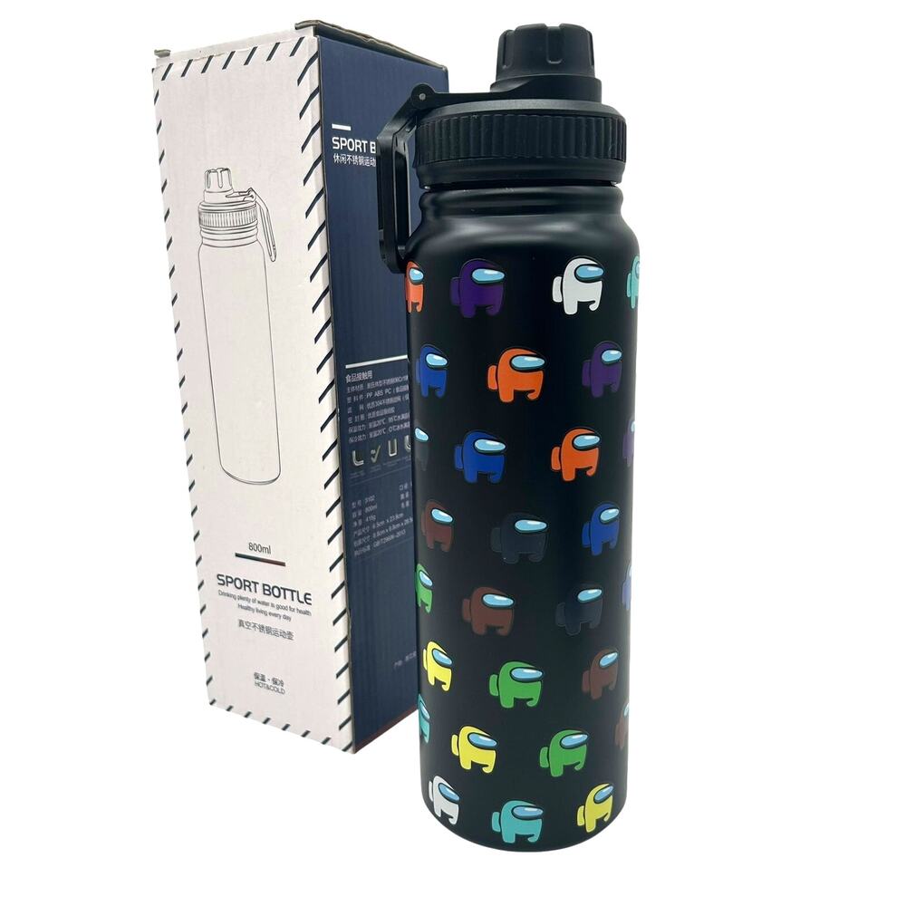 New Among Us Crewmate All-Over Print Stainless Steel Water Bottle 800ml NIOB